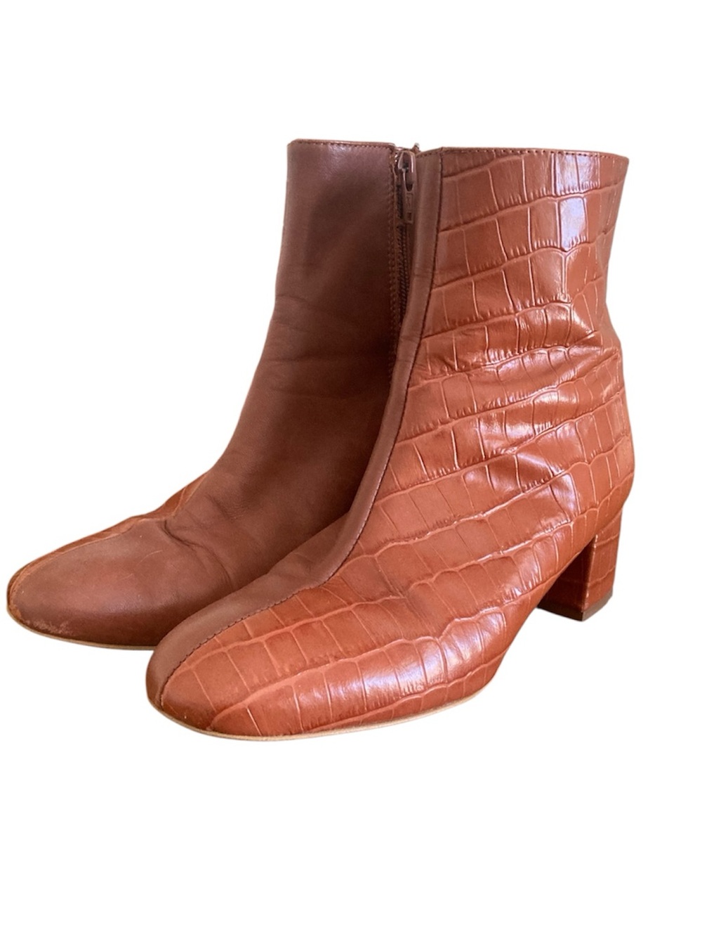 Maguire Lisboa Croc Embossed Sample Heeled Booties